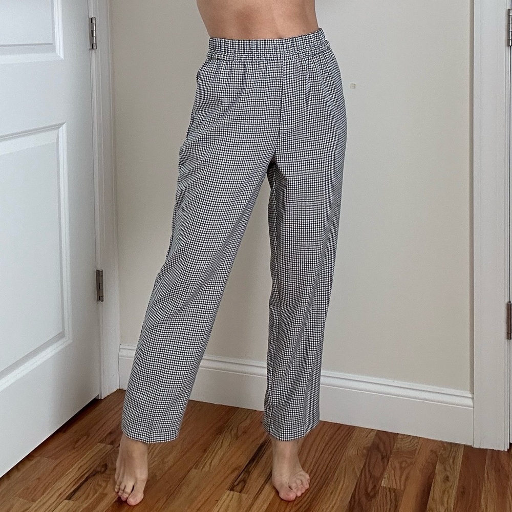 Houndstooth Pattern Slacks With Pockets - Picture 2 of 13